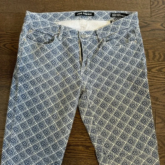 Joe Fresh Blue Patterned Jeans - Picture 2 of 5
